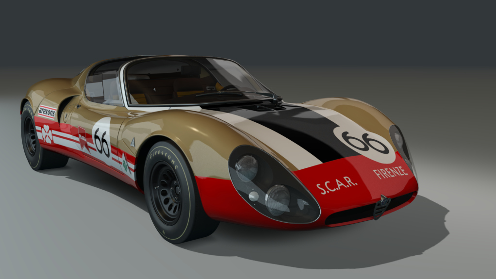 ACL GTC Alfa Romeo 33 Corsa Stradale, skin gold_red_66