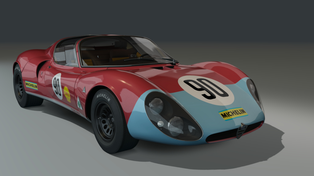 ACL GTC Alfa Romeo 33 Corsa Stradale, skin red_blue_90