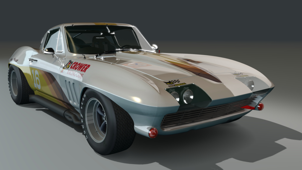 ACL GTC Corvette 1967, skin bronzestripes4k