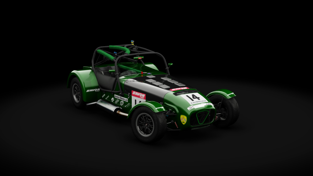 Caterham Seven 420R Race Car, skin 14_green