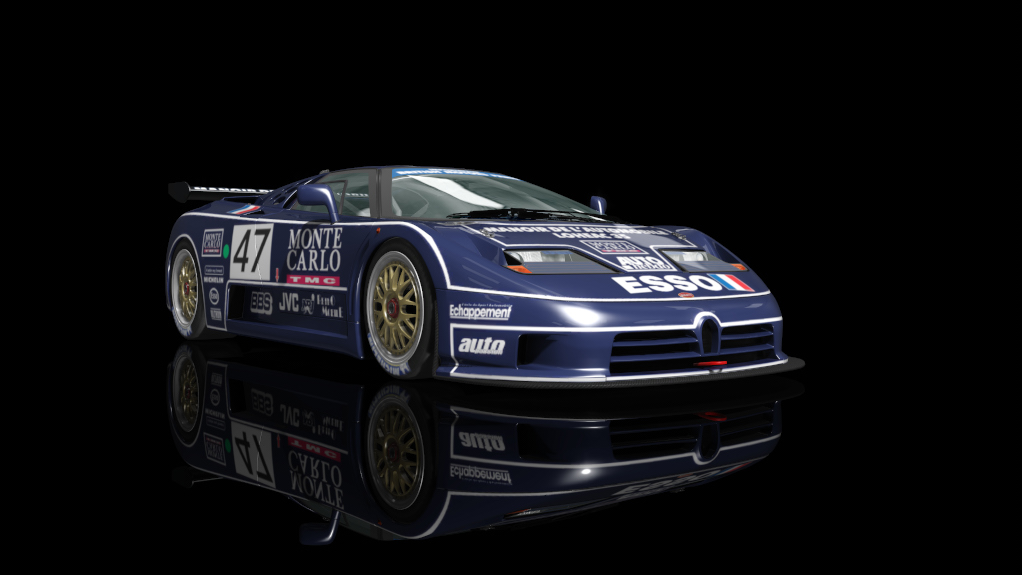 Bugatti EB110 SS (LM GT1) (1994), skin base Bugatti Dark Blue