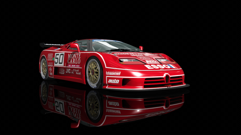 Bugatti EB110 SS (LM GT1) (1994), skin base Bugatti Red