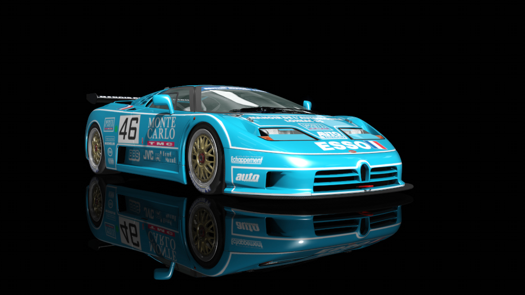 Bugatti EB110 SS (LM GT1) (1994), skin base Bugatti Sky Blue