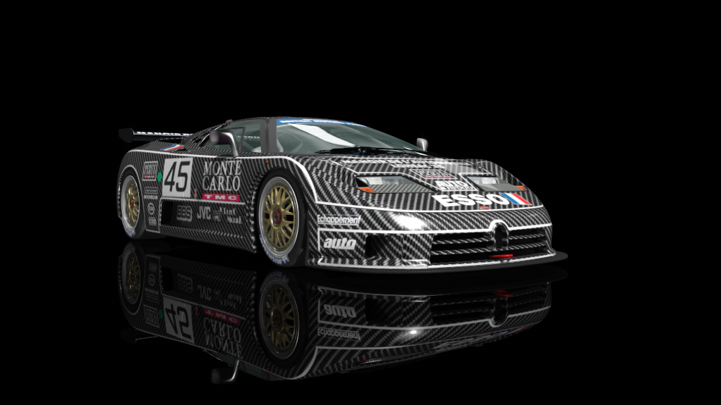 Bugatti EB110 SS (LM GT1) (1994), skin base carbon