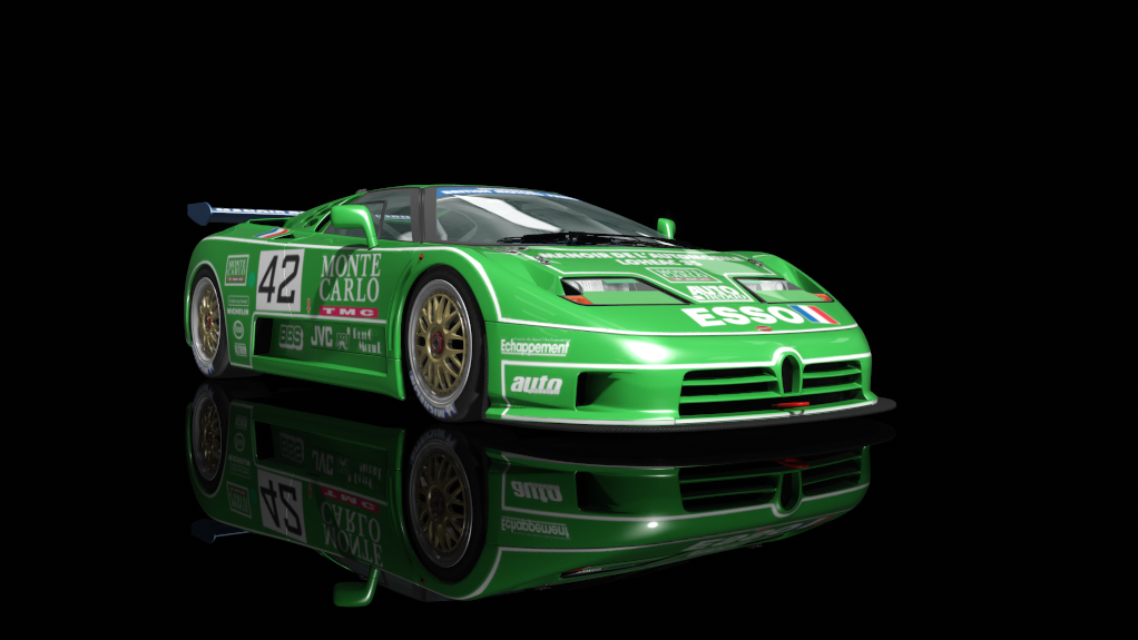 Bugatti EB110 SS (LM GT1) (1994), skin base green