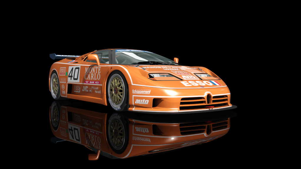 Bugatti EB110 SS (LM GT1) (1994), skin base orange