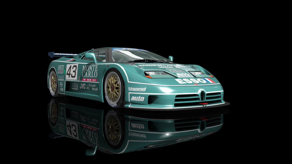 Bugatti EB110 SS (LM GT1) (1994), skin base seagreen