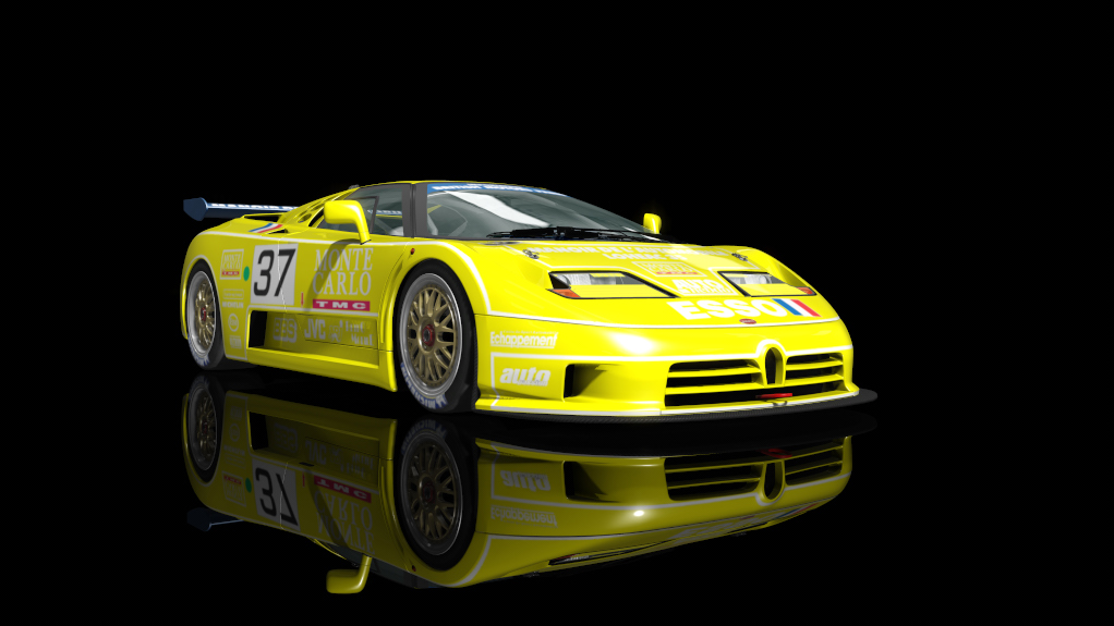 Bugatti EB110 SS (LM GT1) (1994), skin base yellow