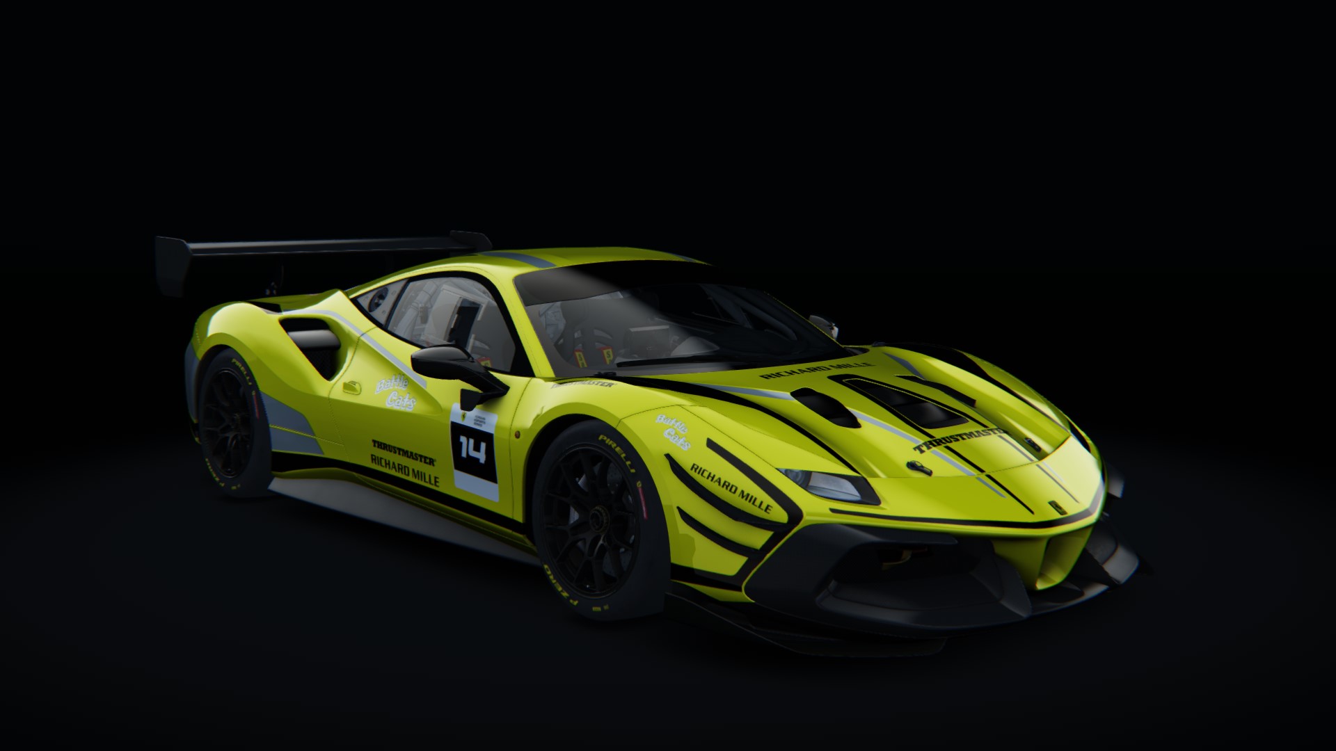 Ferrari 488 Challenge Evo, skin fes_2021_14_yellow