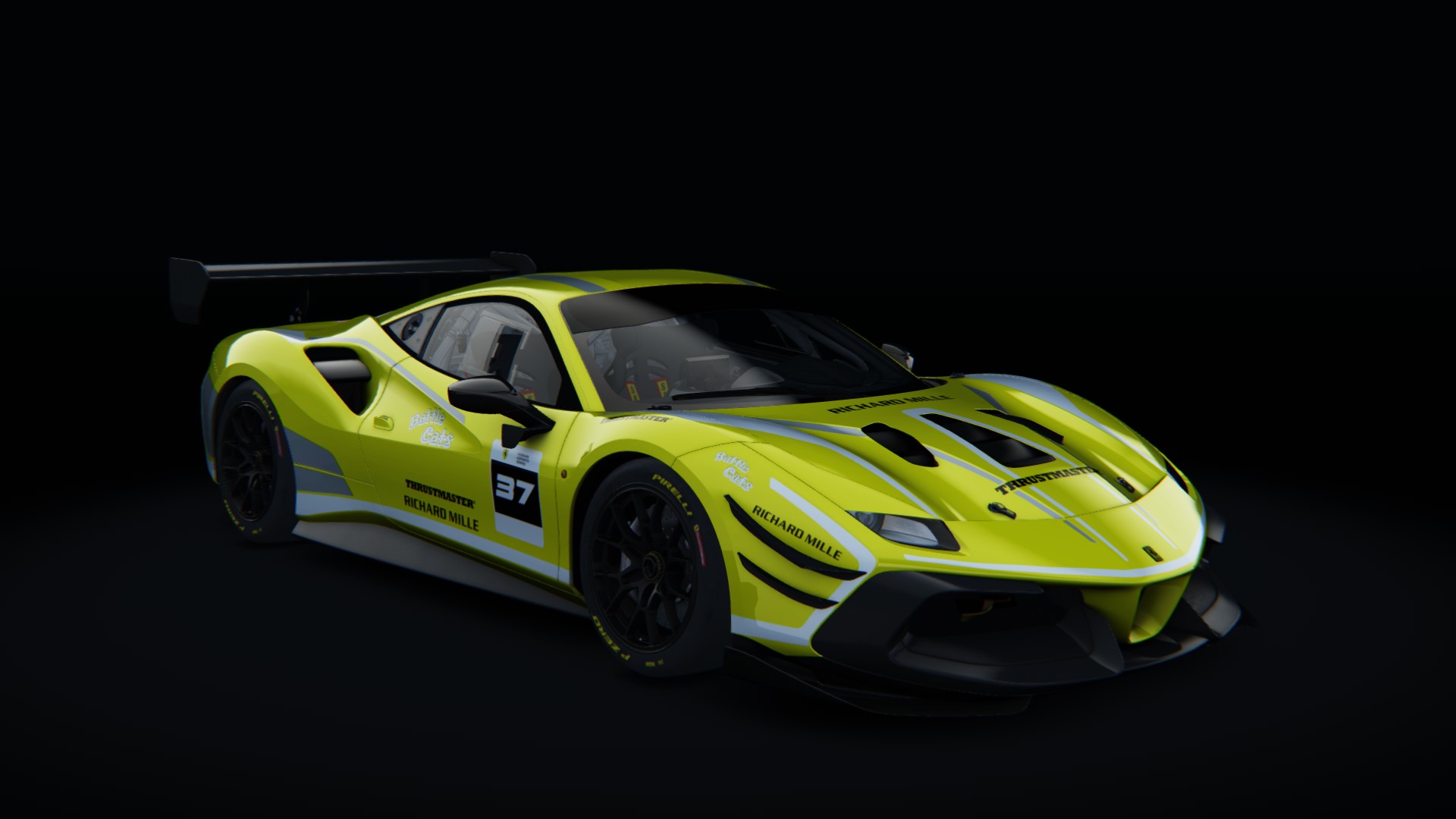 Ferrari 488 Challenge Evo, skin fes_2021_37_yellow