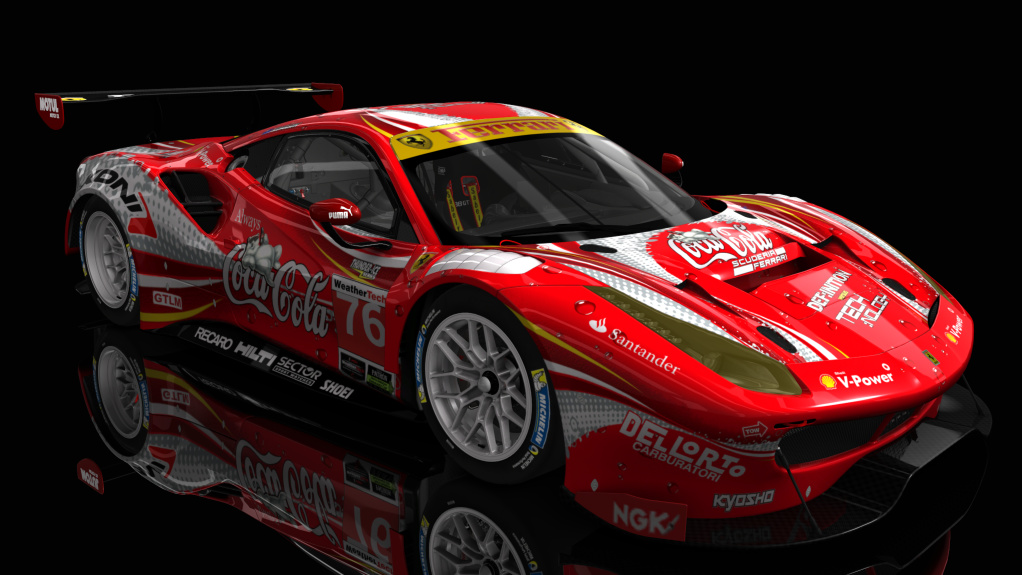 Ferrari 488 GT3, skin 76_Coca-Cola