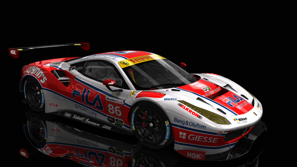 Ferrari 488 GT3, skin 86_FILA