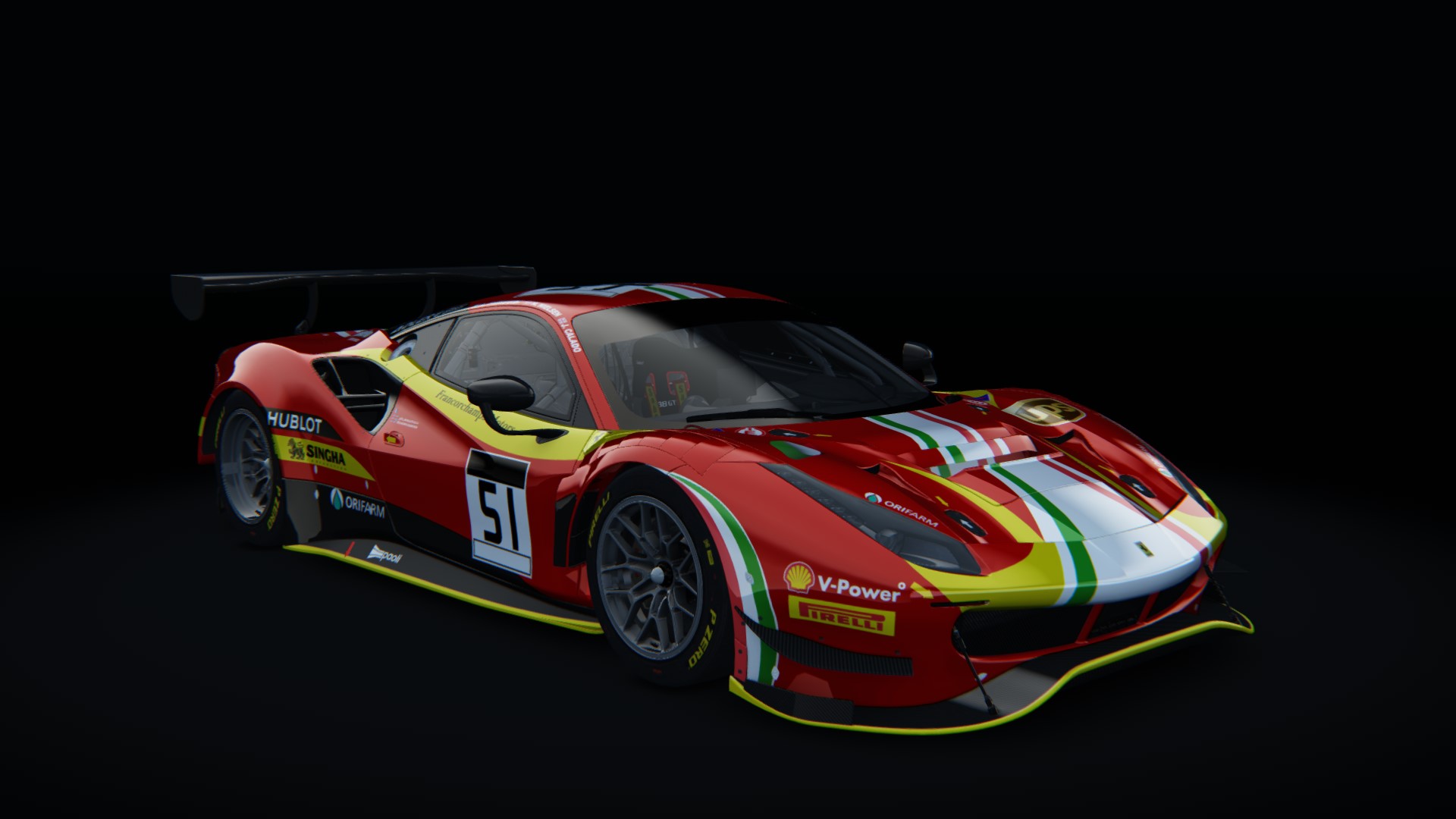 Ferrari 488 GT3 Evo 2020, skin af_corse_51