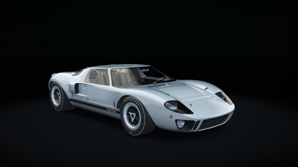 Ford GT40, skin white