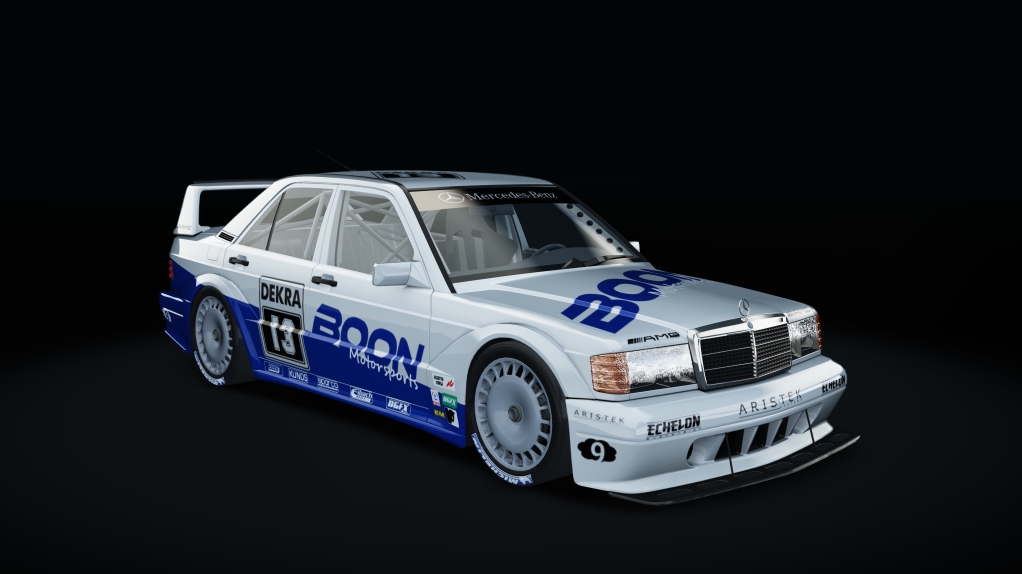 Mercedes-Benz 190E EVO II, skin Silver_Blue_13