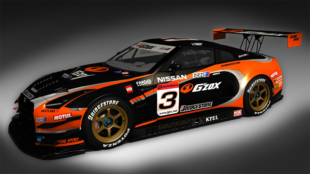 Nissan GT-R GT3, skin Gzox