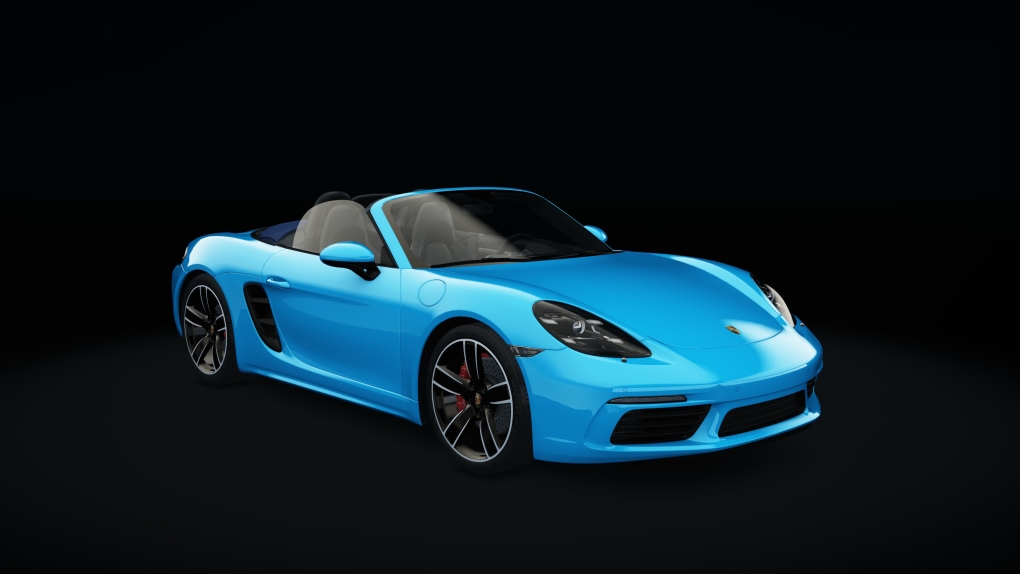 Porsche 718 Boxster S, skin 01_miami_blue