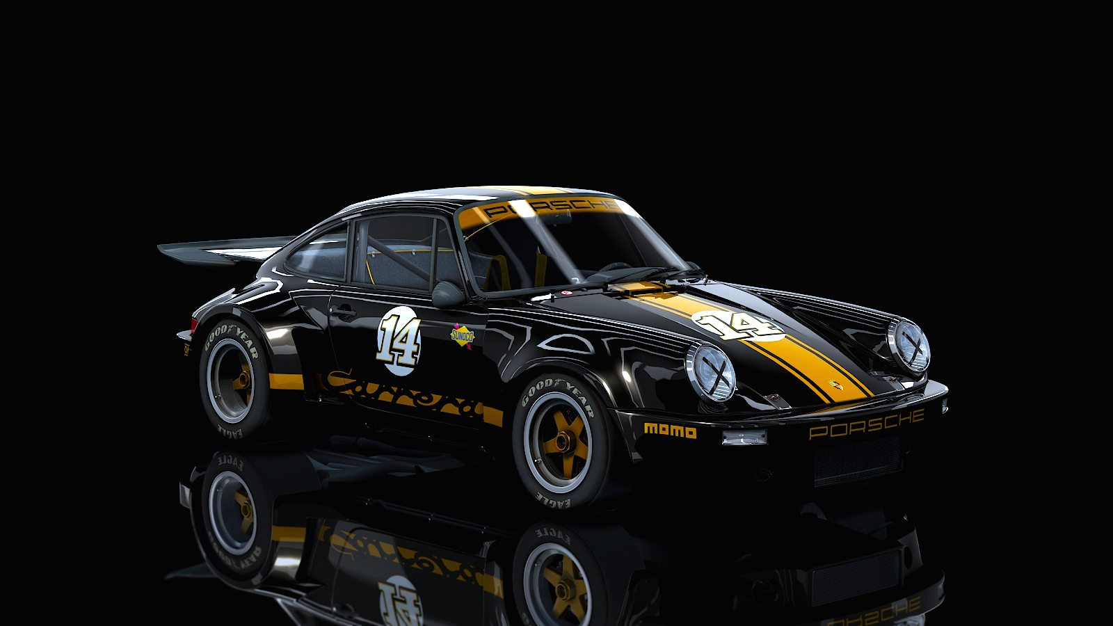 Porsche 911 Carrera RSR 3.0, skin 14_RSR_Black_Gold