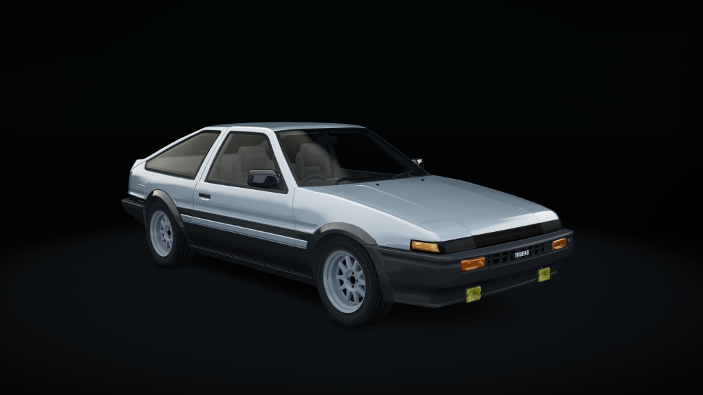 Toyota AE86, skin 03_silver_gray