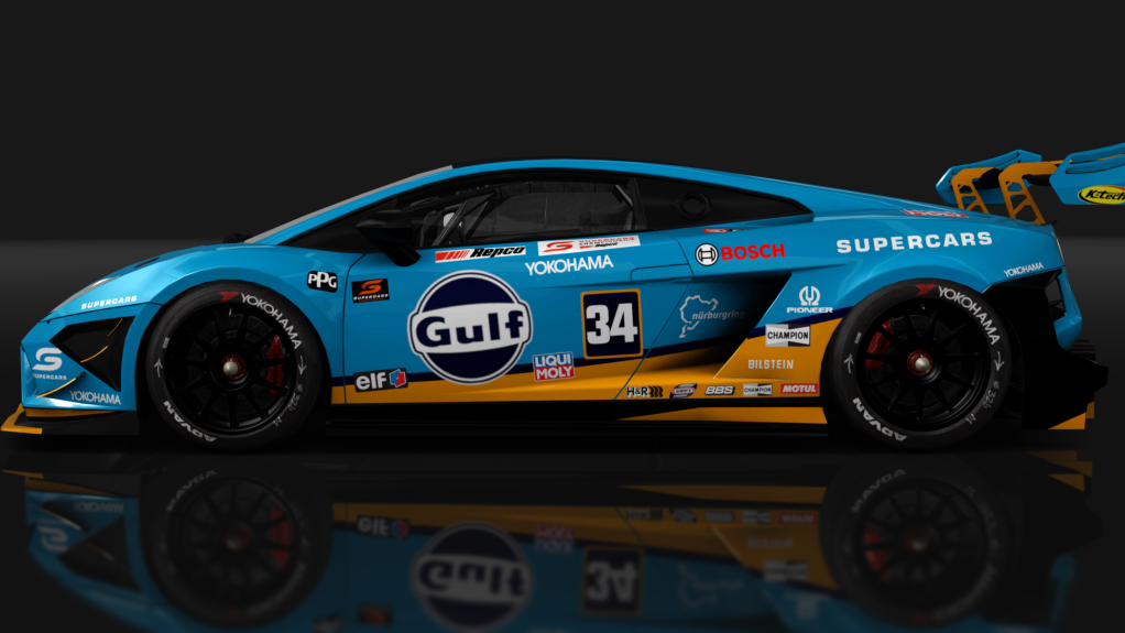 Lamborghini Gallardo LP570-4 ST GT3, skin rs_34_gulf