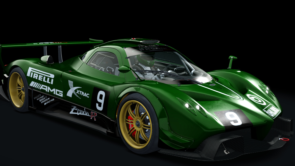 Pagani Zonda R, skin ac_09_darkgreen