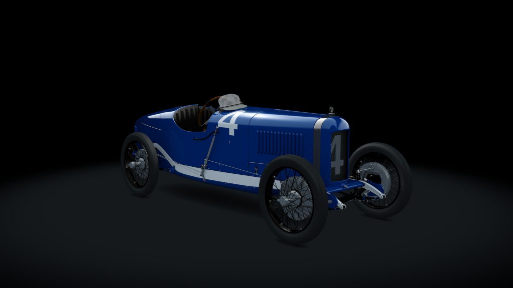 Sunbeam Grand Prix 1923, skin usa_white_blue