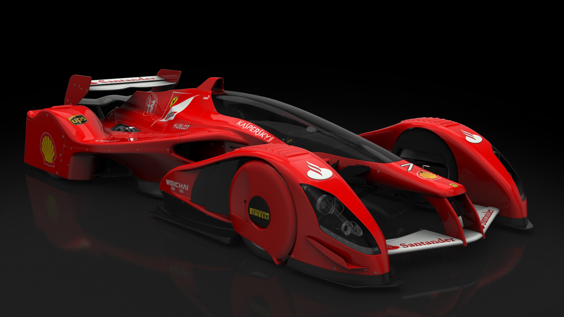 RedBull X2010, skin ferrari