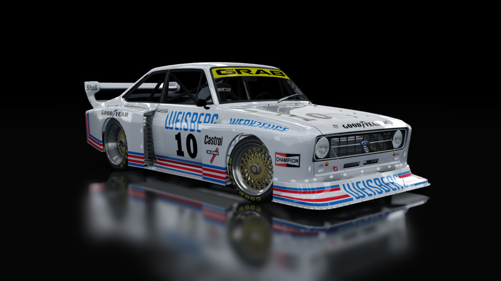 Zakspeed Escort MKII RS Turbo DRM Div II, skin Weisberg