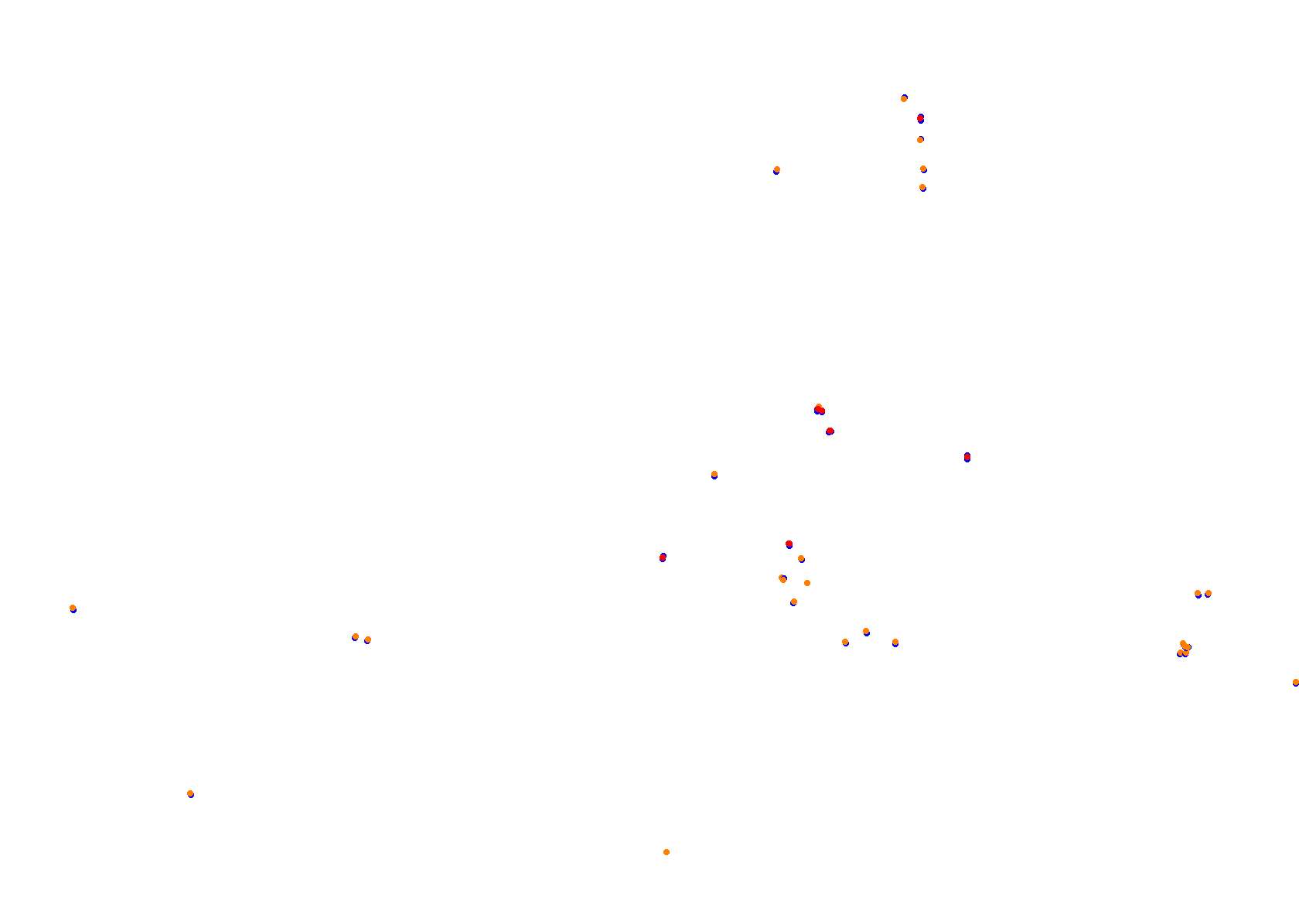 Pinwheel collisions